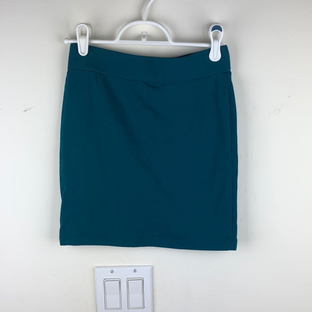 F21 Teal Tight Mini Skirt